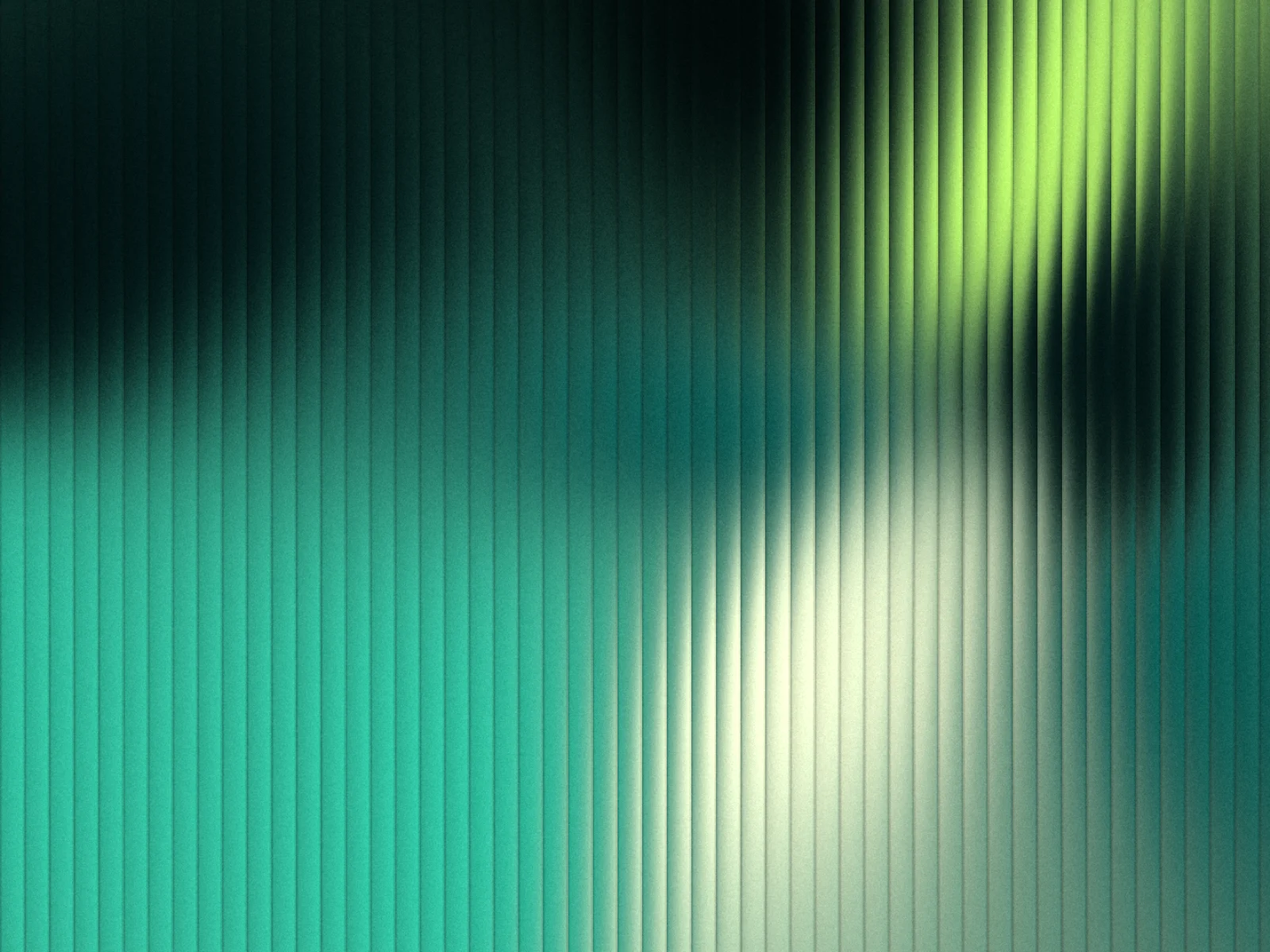 Amber garden: glass mesh gradient in teal, lime and white