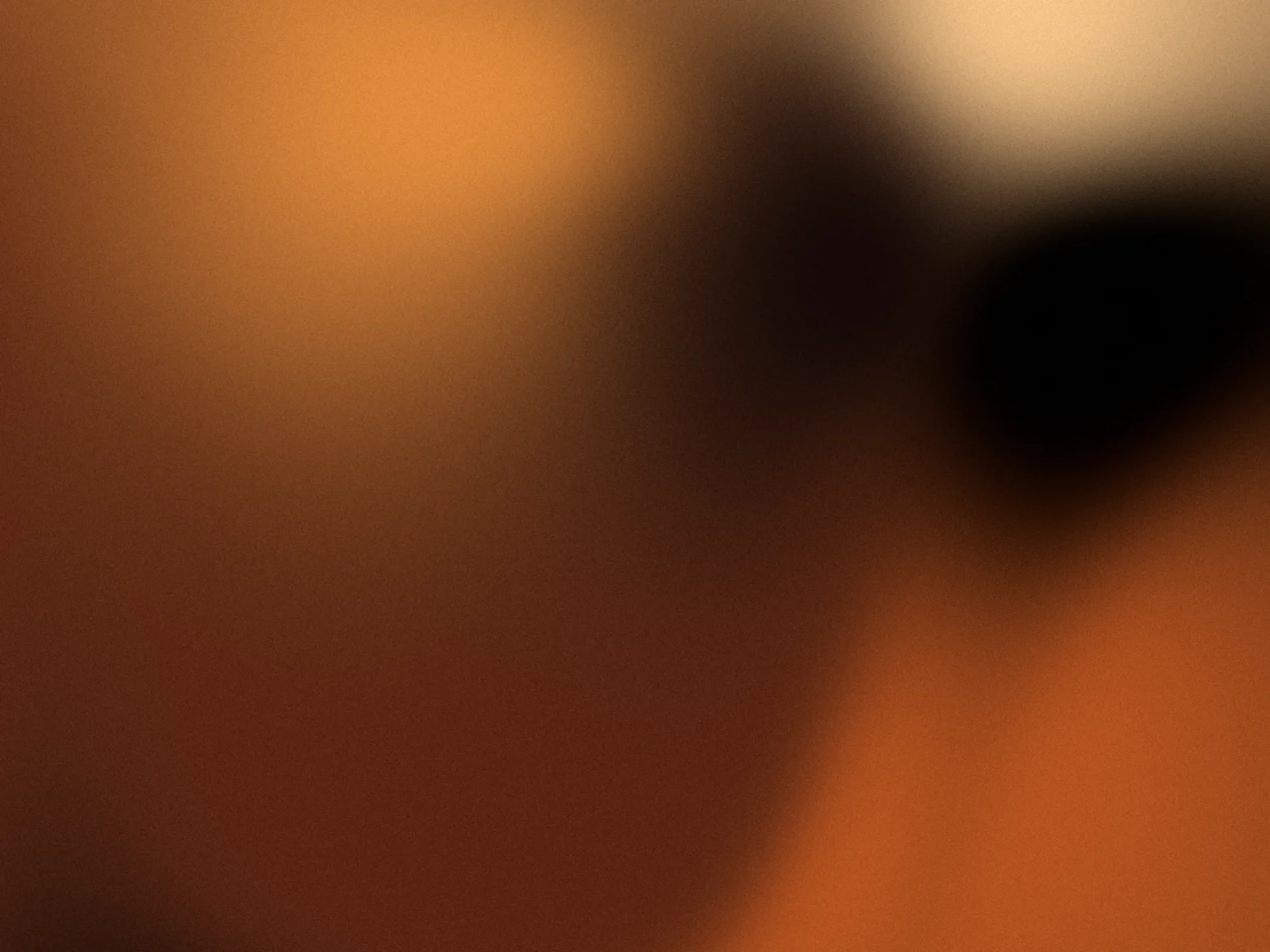 Faded radio: grainy mesh gradient in orange and sand