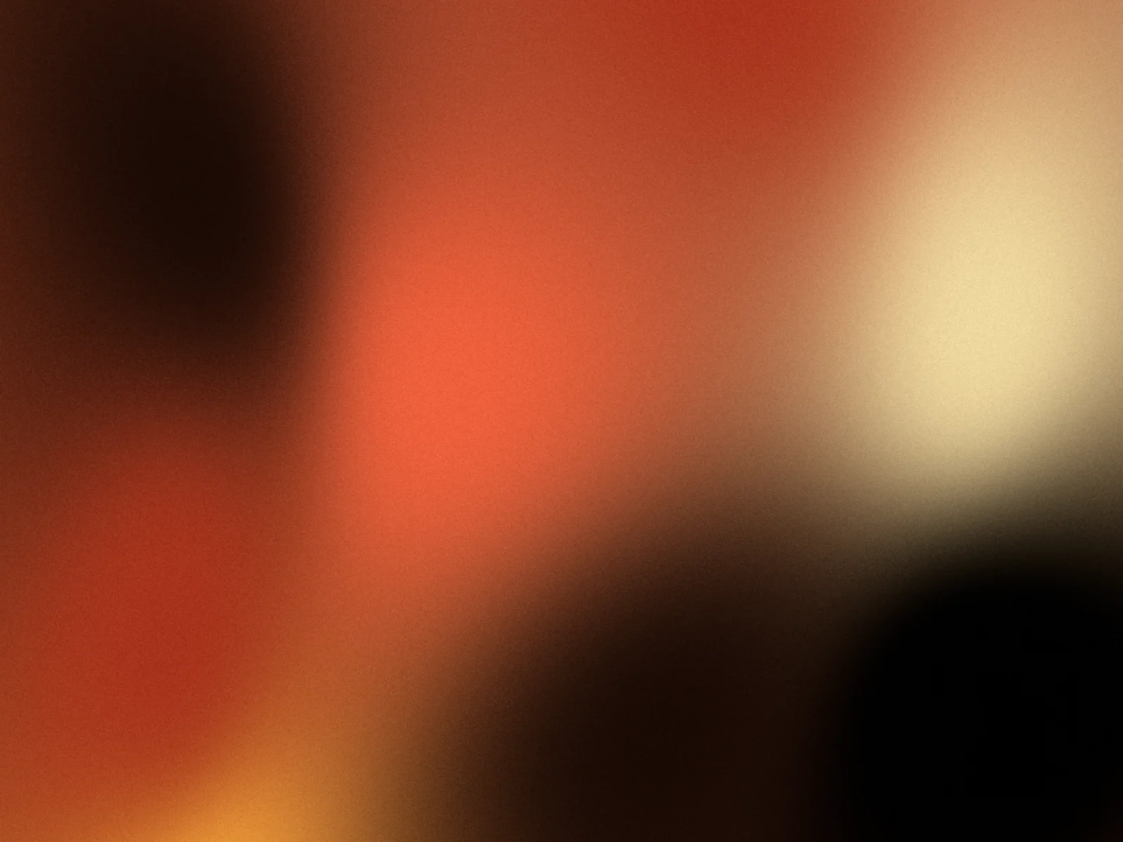 Faded season: grainy mesh gradient in red, amber and sand
