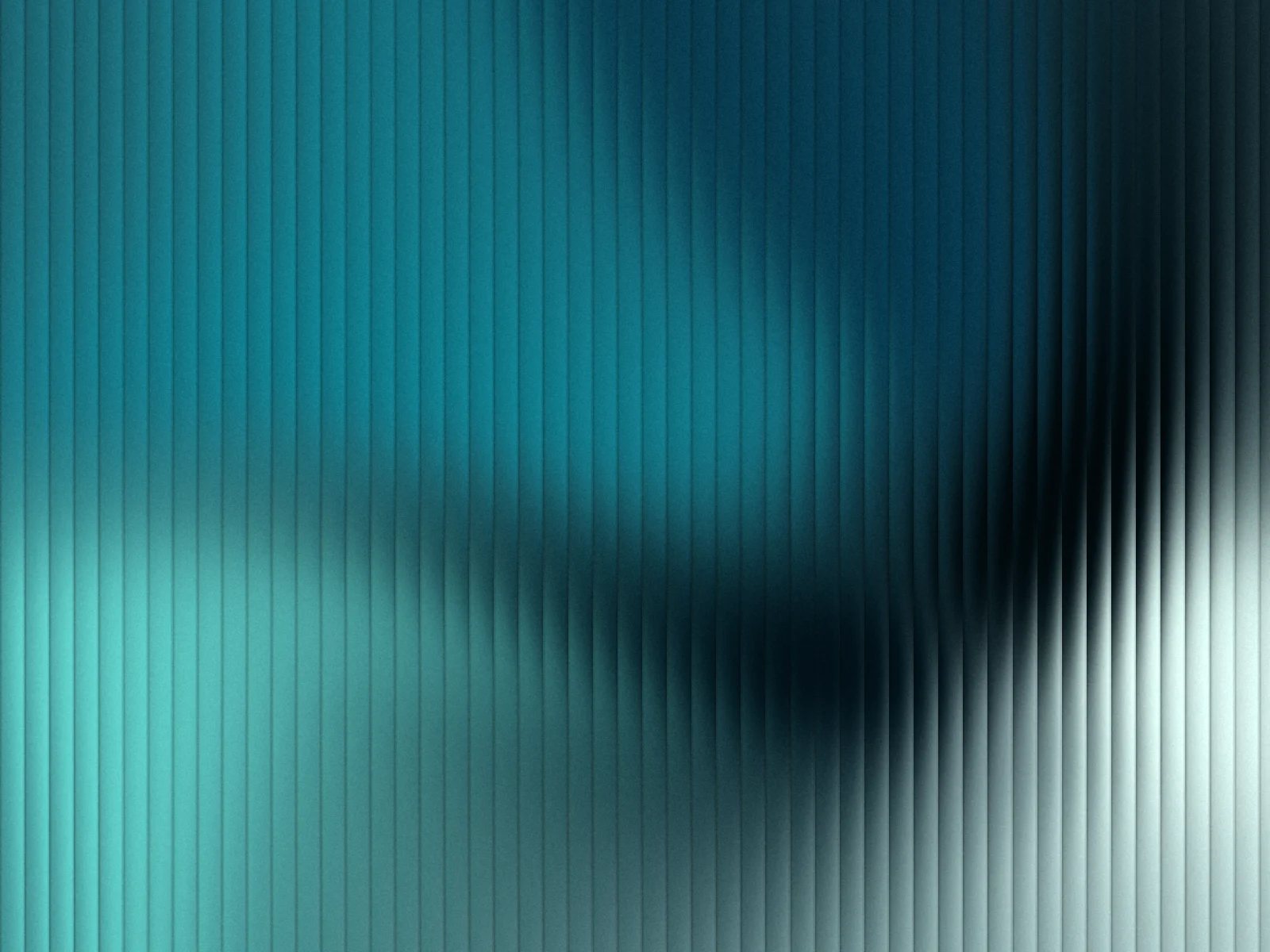 Far dune: glass mesh gradient in teal and white