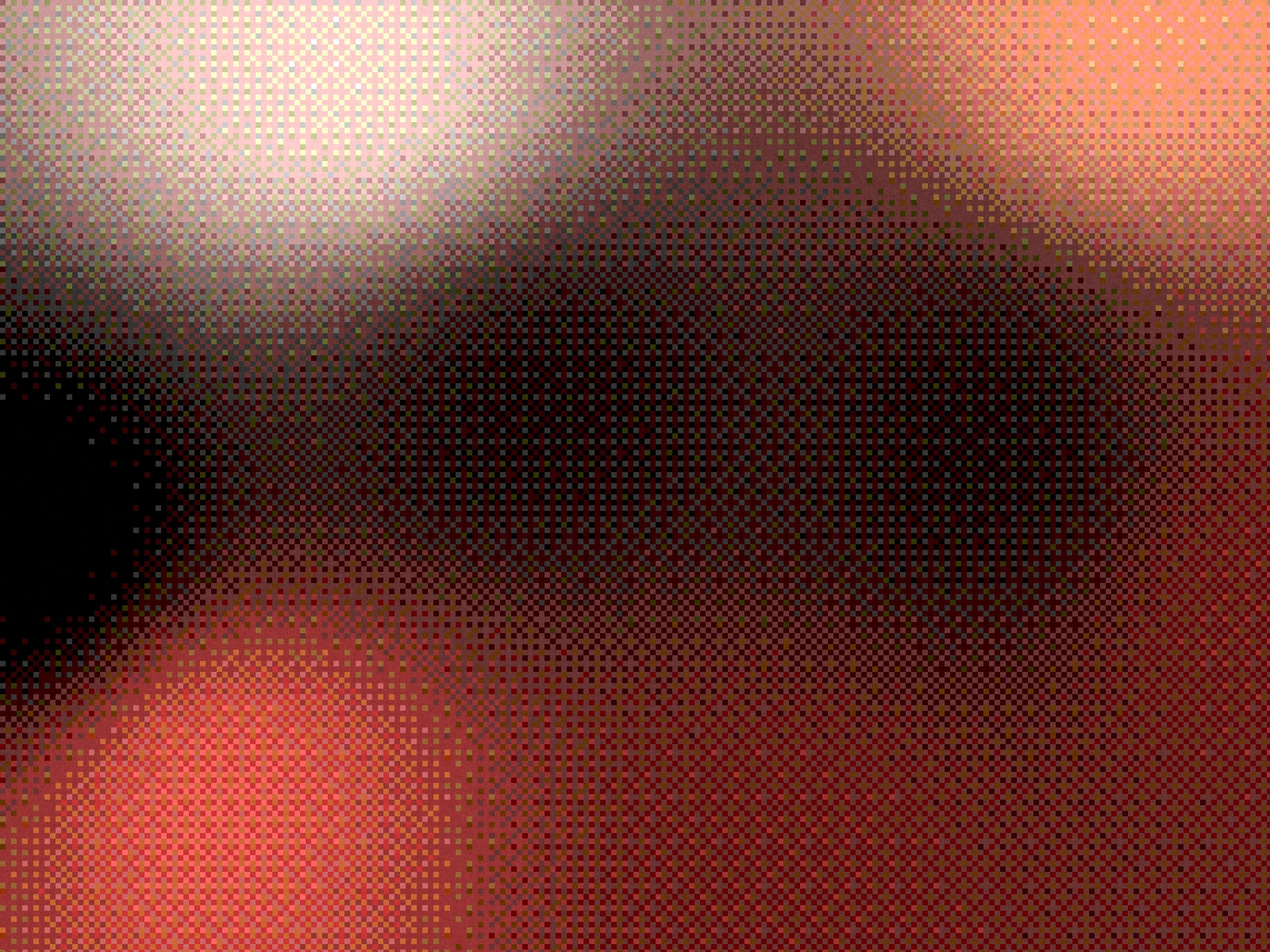 Soft tide: dithered mesh gradient in red, orange and white
